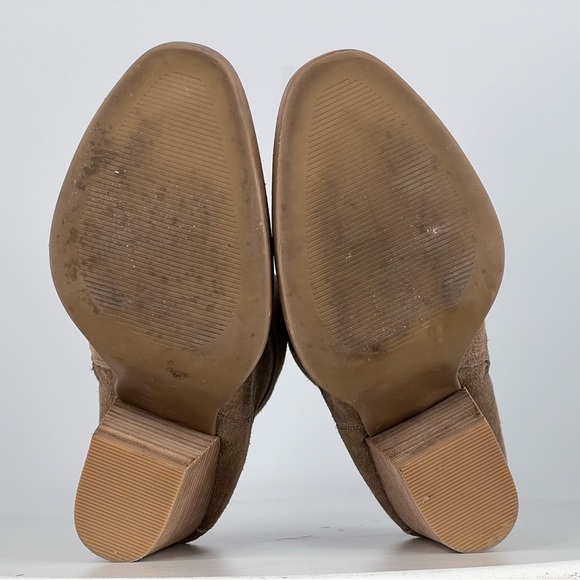 Steve Madden Faander Booties Brown Suede Ankle Boots Western Cowgirl Boho Indie - Picture 10 of 16